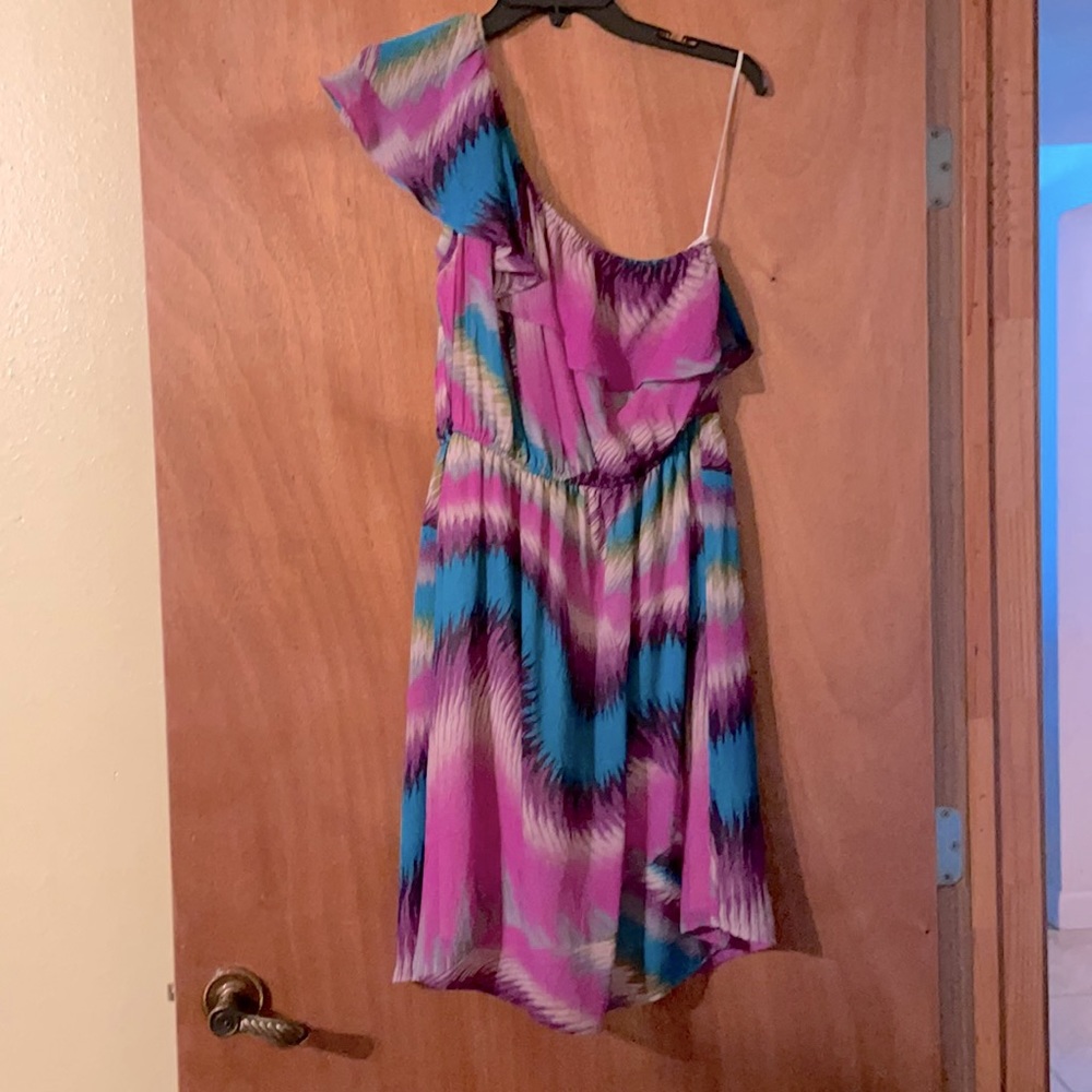 Black Rainn turquoise and purple cute dress (mlb)